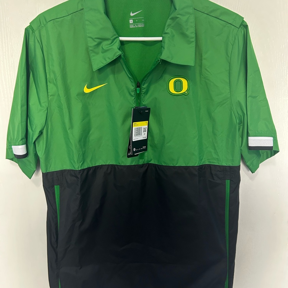 Nike Oregon Ducks 1/2 Zip On  Field Coaches Sideline Jacket-Size Small